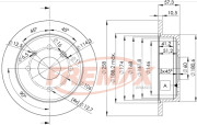 BD-6028 Brzdový kotouč Premium Black High Carbon + FREMAX