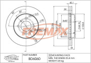 BD-6060 Brzdový kotouč Premium Black High Carbon + FREMAX