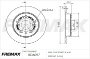 BD-6097 Brzdový kotouč Premium Black High Carbon + FREMAX