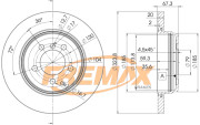 BD-6127 Brzdový kotouč Premium Black High Carbon + FREMAX