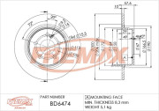 BD-6474 Brzdový kotouč Premium Black High Carbon + FREMAX