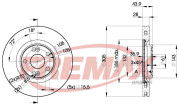 BD-6673 Brzdový kotouč Premium Black High Carbon + FREMAX