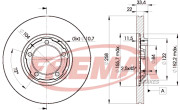 BD-7030 Brzdový kotouč Premium Black High Carbon + FREMAX