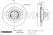 BD-7296 Brzdový kotouč Premium Black High Carbon + FREMAX