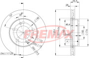 BD-8674 Brzdový kotouč Premium Black High Carbon + FREMAX