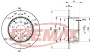 BD-9207 Brzdový kotouč Premium Black High Carbon + FREMAX