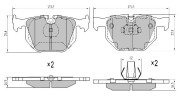 FBP-1540 Sada brzdových destiček, kotoučová brzda FREMAX