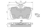 FBP-1608 Sada brzdových destiček, kotoučová brzda FREMAX