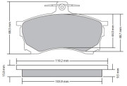 FBP-1685 Sada brzdových destiček, kotoučová brzda FREMAX