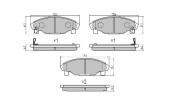 FBP-1780 Sada brzdových destiček, kotoučová brzda FREMAX