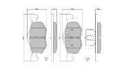 FBP-1786 Sada brzdových destiček, kotoučová brzda FREMAX
