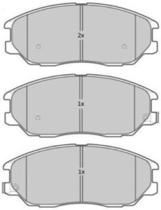 FBP-1802 Sada brzdových destiček, kotoučová brzda FREMAX