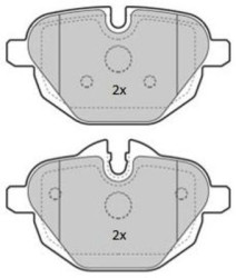 FBP-1854 Sada brzdových destiček, kotoučová brzda FREMAX