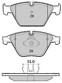 FBP-1858 Sada brzdových destiček, kotoučová brzda FREMAX