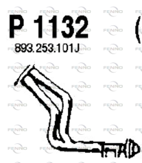 P1132 Výfuková trubka FENNO