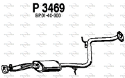 P3469 Střední tlumič výfuku FENNO