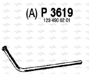 P3619 Výfuková trubka FENNO