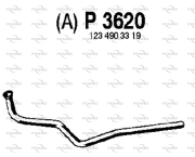 P3620 Výfuková trubka FENNO