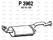 P3962 Zadní tlumič výfuku FENNO