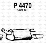 P4470 Zadní tlumič výfuku FENNO