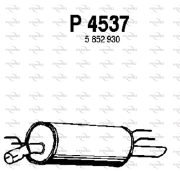 P4537 Zadní tlumič výfuku FENNO