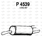 P4539 Zadní tlumič výfuku FENNO
