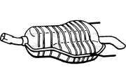 P4591 Zadní tlumič výfuku FENNO
