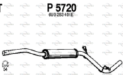 P5720 Střední tlumič výfuku FENNO