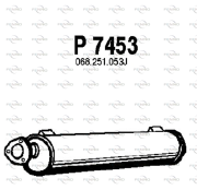 P7453 Zadní tlumič výfuku FENNO