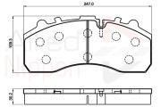 ACV042HD Sada brzdových destiček, kotoučová brzda ANL Braking COMLINE