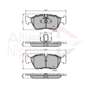 ADB01023 Sada brzdových destiček, kotoučová brzda ANL Braking COMLINE