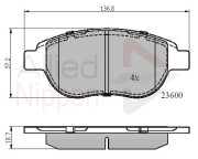 ADB01038 Sada brzdových destiček, kotoučová brzda ANL Braking COMLINE