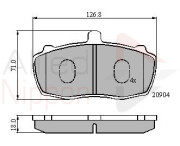 ADB01066 Sada brzdových destiček, kotoučová brzda ANL Braking COMLINE