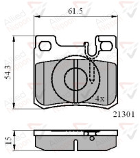 ADB01067 Sada brzdových destiček, kotoučová brzda ANL Braking COMLINE