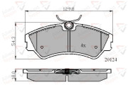 ADB01073 Sada brzdových destiček, kotoučová brzda ANL Braking COMLINE