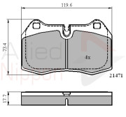 ADB01097 Sada brzdových destiček, kotoučová brzda ANL Braking COMLINE