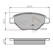 ADB01159 Sada brzdových destiček, kotoučová brzda ANL Braking COMLINE