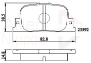 ADB01172 Sada brzdových destiček, kotoučová brzda ANL Braking COMLINE