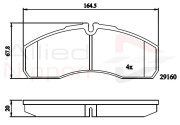 ADB01173 Sada brzdových destiček, kotoučová brzda ANL Braking COMLINE