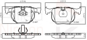 ADB01205 Sada brzdových destiček, kotoučová brzda ANL Braking COMLINE