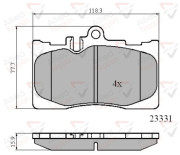 ADB01211 Sada brzdových destiček, kotoučová brzda ANL Braking COMLINE