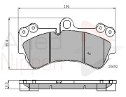 ADB01314 Sada brzdových destiček, kotoučová brzda ANL Braking COMLINE