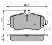 ADB01318 Sada brzdových destiček, kotoučová brzda ANL Braking COMLINE