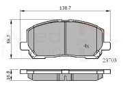 ADB01507 Sada brzdových destiček, kotoučová brzda ANL Braking COMLINE