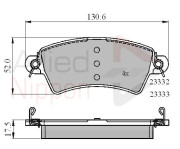 ADB01549 Sada brzdových destiček, kotoučová brzda ANL Braking COMLINE