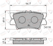 ADB01581 Sada brzdových destiček, kotoučová brzda ANL Braking COMLINE