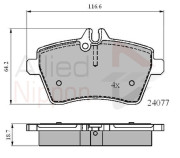 ADB01592 Sada brzdových destiček, kotoučová brzda ANL Braking COMLINE