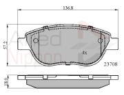 ADB01783 Sada brzdových destiček, kotoučová brzda ANL Braking COMLINE