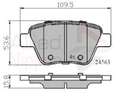 ADB02022 Sada brzdových destiček, kotoučová brzda ANL Braking COMLINE