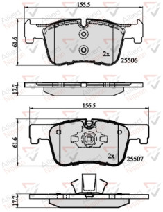 ADB02130 Sada brzdových destiček, kotoučová brzda ANL Braking COMLINE